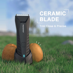 MANSPOT trimmer highlighted with LED light for accurate trimming in low light.