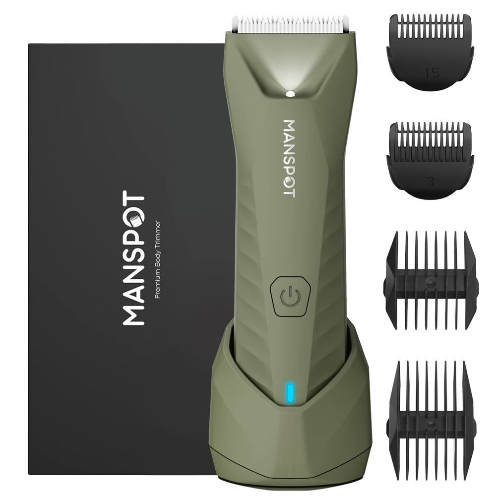 MANSPOT Manscape trimmer LED light for precise grooming in dim areas