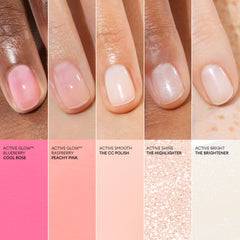 Manucurist Active Shine swatch captures glossy finish and light-reflecting shine
