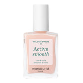 Manucurist Active Smooth bottle pour shows rosy tint and nail strength.