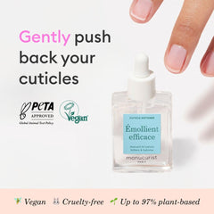 Manucurist Cuticle Remover applied to cuticle for softening