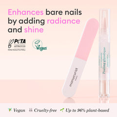 Manucurist Glossy Booster Duo Nail Buffer Block smooths surfaces for a radiant polish-free shine