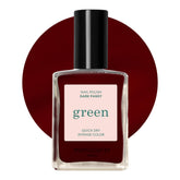 Manucurist Green Dark Pansy bottle – vegan, long-lasting gloss for a bold manicure