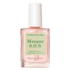 Manucurist SOS Nail Mask bottle close-up highlighting plant-based hydration