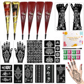 ManYan HaiYan 12-sheets stencil collection for versatile DIY body art