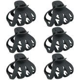 MAORULU big claw clips in matte black provide strong hold.
