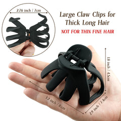 MAORULU octopus jaw clip with interlocking teeth grips hair securely.
