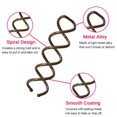 MAORULU spiral pins in action securing buns during workouts