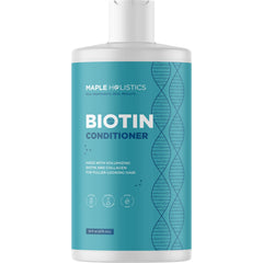 Maple Holistics biotin conditioner bottle promoting lightweight volume for thinning hair