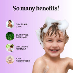 Maple Holistics Deep Cleansing Kids Shampoo bottle highlights kid-friendly daily use