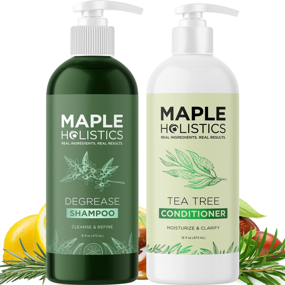 Maple Holistics degrease shampoo bottle for oil control on scalp