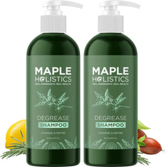 Maple Holistics Degrease Shampoo bottle for deep scalp cleansing