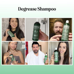 Maple Holistics Degrease Shampoo pour during use for quick refresh