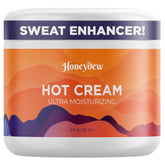 Maple Holistics Hot Firming Lotion bottle showing sweat-activated hydration for workouts.