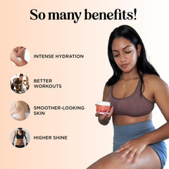 Maple Holistics Hot Firming Lotion pump demonstrates easy pre-workout application.