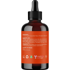 Maple Holistics pumpkin seed oil drops illustrate easy dispensing for skin care