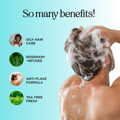 Maple Holistics rosemary tea tree mint shampoo foamy lather for refreshing wash