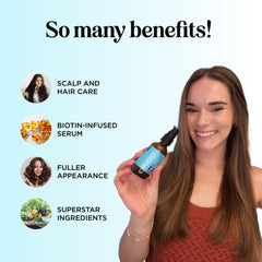 Maple Holistics serum texture closeup shows light-weight, non-greasy hydration.
