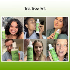 Maple Holistics tea tree conditioner dispense enables easy daily application for balanced scalp
