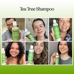 Maple Holistics Tea Tree Shampoo ingredients highlight rosemary oil for scalp balance and natural shine