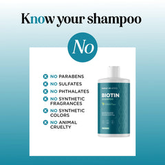 Maple Holistics volumizing biotin shampoo mint leaves highlight natural ingredients and aroma