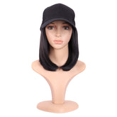 MapofBeauty 12inch short straight wig in black for versatile everyday styling
