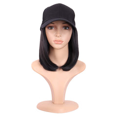 MapofBeauty 12inch short straight wig in black for versatile everyday styling