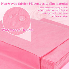 Close-up of waterproof surface on MAQIHAN sheet for easy cleanup.
