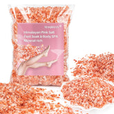 MAQIHAN Pink Salt crystals for a relaxing bath ritual.