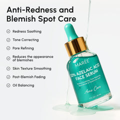 MAREE azelaic serum texture swirl highlights lightweight, fragrance-free feel