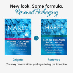 MAREE Collagen Mask application—smooth, comfortable wear that hydrates skin.