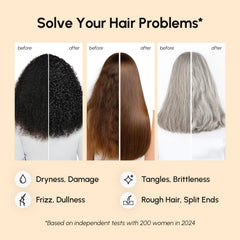 MAREE Deep Conditioning Hair Mask curly hair results showing smoother strands
