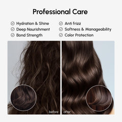 MAREE Deep Conditioning Hair Mask frizz control closeup for sleek finish