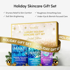 MAREE bottle pouring shot shows easy daily supplement use for faster hair support