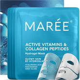 MAREE Hydrogel mask on face delivering hydration boost with hyaluronic acid