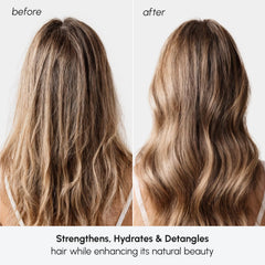 Close-up of MAREE Leave In Conditioner packaging