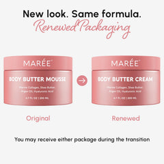 MAREE whipped texture close-up demonstrates non-greasy absorption.