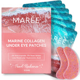 MAREE Pink Eye Gels packaging closeup highlighting premium under-eye hydration and care