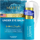 MAREE Under Eye Balm Stick application demonstrating on-the-go hydration