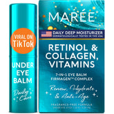 MAREE Under Eye Balm Stick packaging closeup with gluten-free label