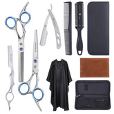 Marhaba AS hair scissors kit precision shears in hand for flawless home cuts.