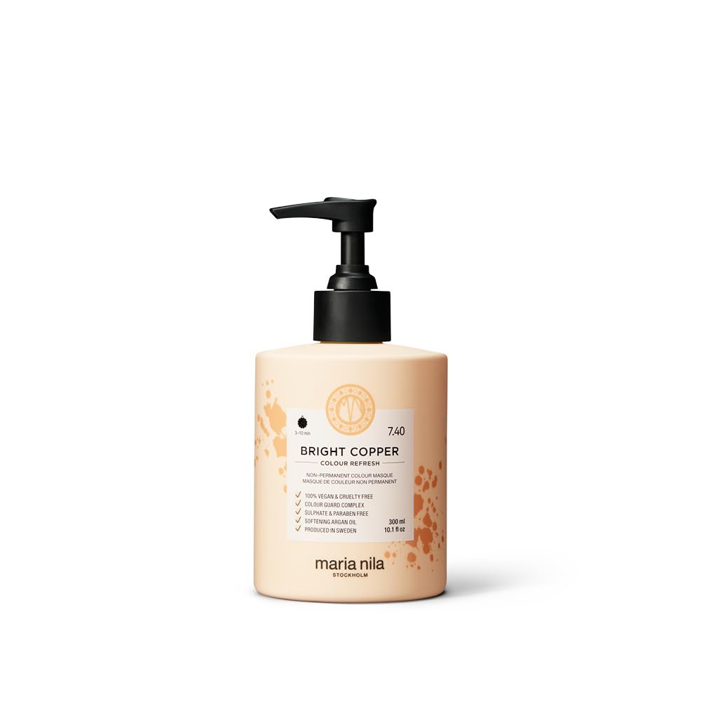 Maria Nila Colour Refresh Bright Copper bottle pour for even copper color application