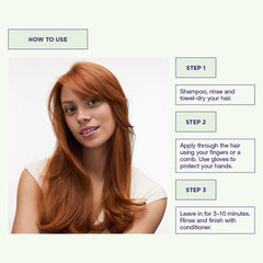 Maria Nila Colour Refresh copper pigment swatch demonstrates vibrant, even color potential