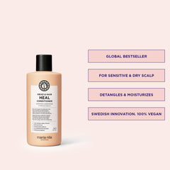 Maria Nila Head & Hair Heal dry scalp scene hints calming, balanced scalp and moisturized strands
