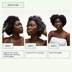 Maria Nila Luminous Colour Conditioner application on hair demonstrates detangling and moisture benefits