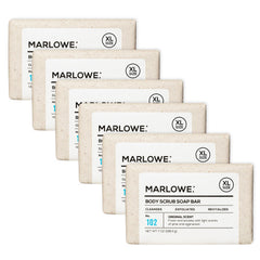 MARLOWE No. 102 bar closeup showing gritty exfoliation for refreshed skin.