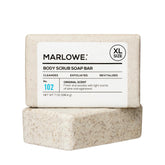 MARLOWE No. 102 bar wrapped packaging highlights sustainable, eco-friendly design.