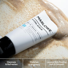 MARLOWE No. 122 pumice granules texture close-up demonstrating gentle scrubbing action.