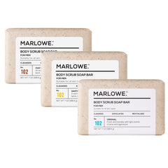 MARLOWE No.102 Original bar closeup highlighting gentle exfoliation for smoother skin.