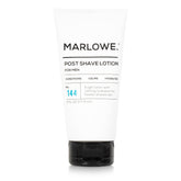 MARLOWE No.144 post shave lotion bottle showcases Aloe-Citron freshness for hydrated skin